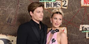 Millie Bobby Brown Wears White Lace Two Piece to Engagement Party With Jake Bongiovi